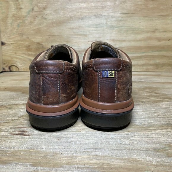Timberland Pro Steel Toe Shoes Mens 10.5 Brown Leather Work Oxfords main image 8
